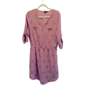 IRIS Women’s Zip-Front Umbrella Print Dress – Size XL